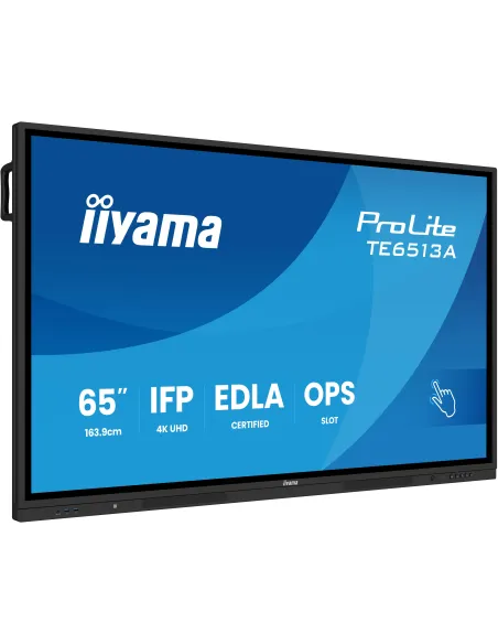 Iiyama ProLite TE6513A-B2A Panel Interactivo 4K de 65" EDLA