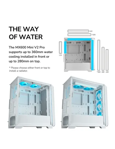 Cougar MX600 Mini V2 Pro White: mini torre mATX