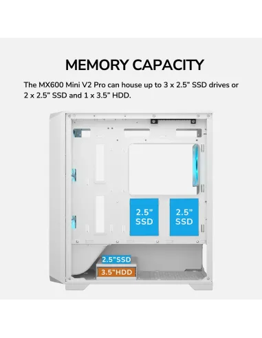 Cougar MX600 Mini V2 Pro White: mini torre mATX