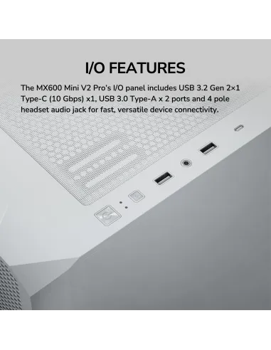 Cougar MX600 Mini V2 Pro White: mini torre mATX