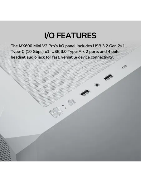 Cougar MX600 Mini V2 Pro White: mini torre mATX