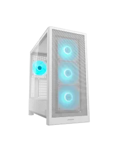 Cougar MX230 RGB White Mid Tower E-ATX con frontal Mesh y 4 ventiladores ARGB-ICACSM0923