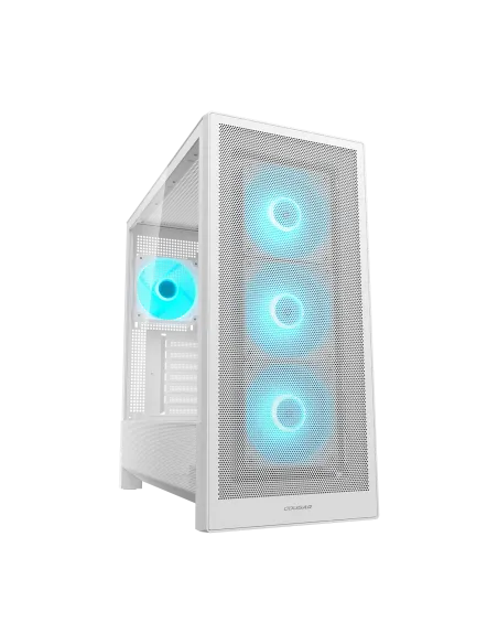 Cougar MX230 RGB White Semitorre E-ATX con frontal Mesh y 4 ventiladores ARGB