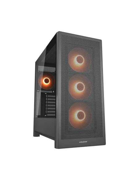 Cougar MX230 RGB Black Semitorre E-ATX con frontal Mesh y 4 ventiladores ARGB