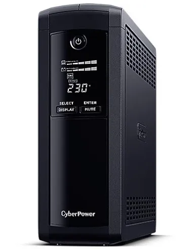 CyberPower VP1200ELCD SAI UPS Línea Interactiva de 1200VA / 720W con 5 Schuko