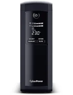 CyberPower VP1200ELCD SAI UPS Línea Interactiva de 1200VA / 720W con 5 Schuko-SAI65703