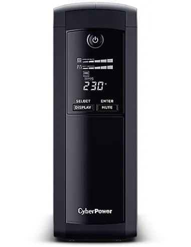 CyberPower VP1200ELCD SAI UPS Línea Interactiva de 1200VA / 720W con 5 Schuko