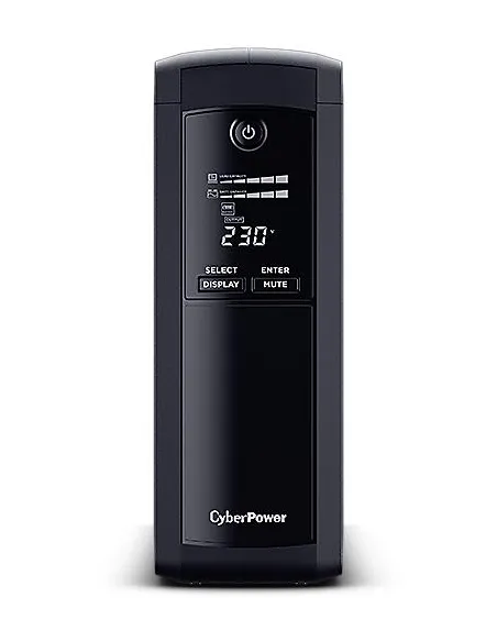 CyberPower VP1200ELCD SAI UPS Línea Interactiva de 1200VA / 720W con 5 Schuko