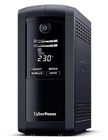 CyberPower Value Pro VP700ELCD : SAI 700VA 390W LCD 4 Schuko