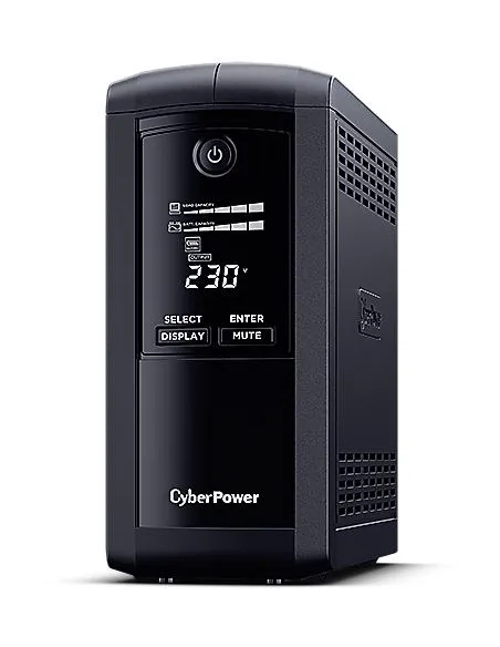 CyberPower Value Pro VP700ELCD : SAI 700VA 390W LCD 4 Schuko