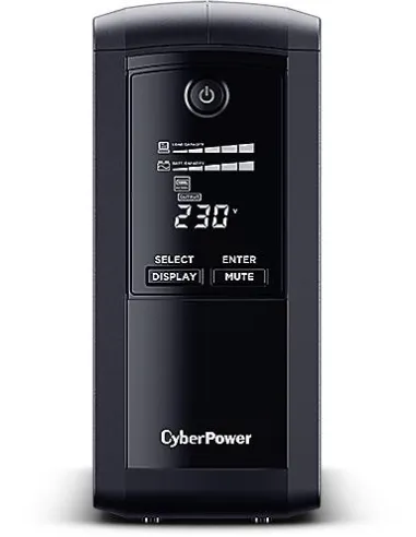 CyberPower Value Pro VP700ELCD SAI UPS Línea Interactiva de  700VA / 390W con 4 Schuko