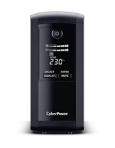CyberPower Value Pro VP700ELCD SAI UPS Línea Interactiva de  700VA / 390W con 4 Schuko