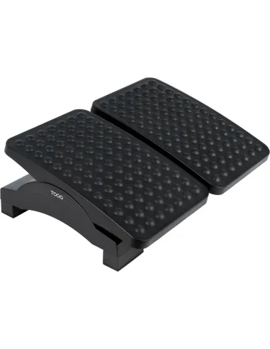 TooQ TQFR0604-B Reposapiés Ajustable en Altura e Inclinación Negro