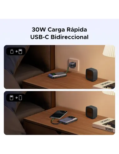 UGREEN Uno 10000 mAh 30W: power bank USB-C integrado