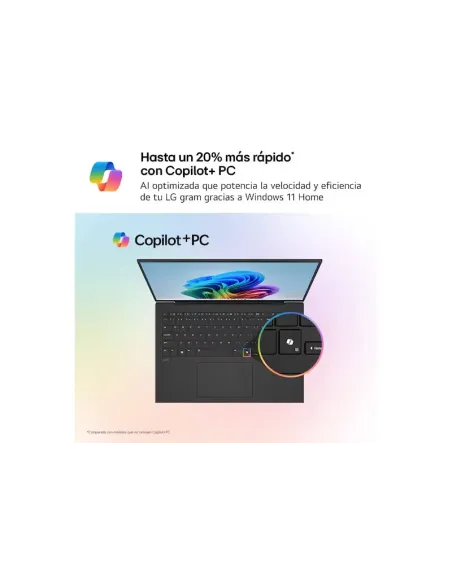 Portátil LG gram 14Z95U-G.AU85BN de 14" , 32GB y 1,12 kg