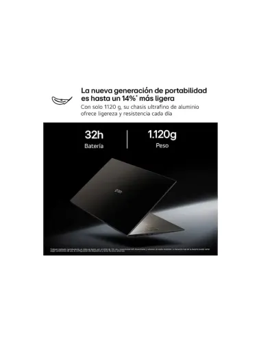 Portátil LG gram 14Z95U-G.AU85BN de 14" , 32GB y 1,12 kg