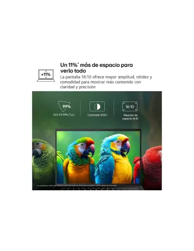 Portátil LG gram 14Z95U-G.AU85BN de 14" , 32GB y 1,12 kg