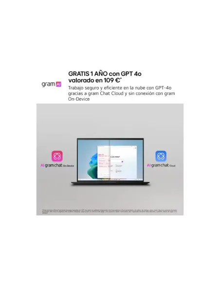 Portátil LG gram 14Z95U-G.AU85BN de 14" , 32GB y 1,12 kg