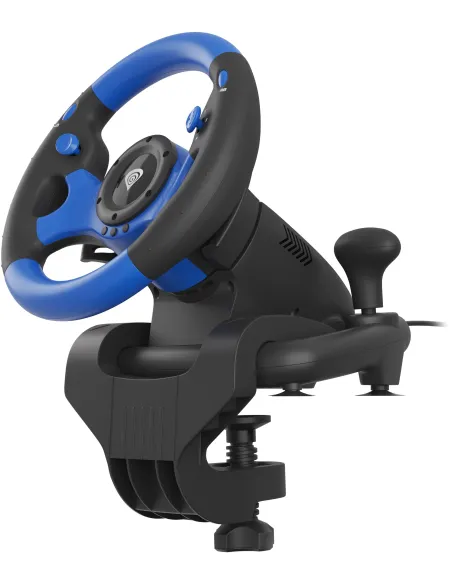 Volante con pedales Genesis Seaborg 350 Azul y Negro