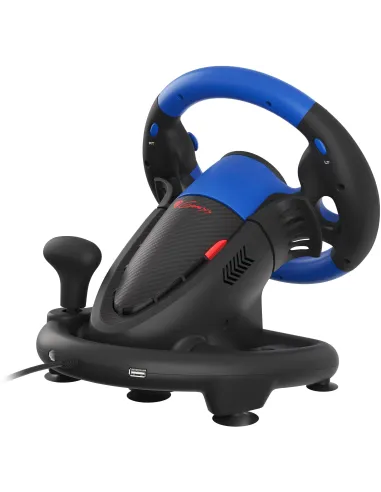 Volante con pedales Genesis Seaborg 350 Azul y Negro