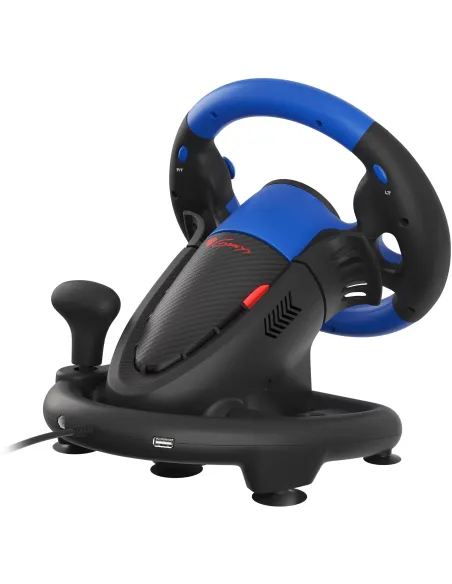 Volante con pedales Genesis Seaborg 350 Azul y Negro