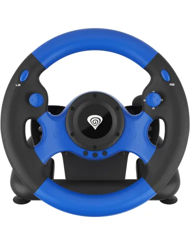 Volante con pedales Genesis Seaborg 350 Azul y Negro