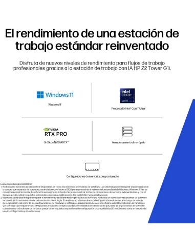 Workstation HP Z2 G1i D4CU4ET con Intel Core Ultra 7 265K