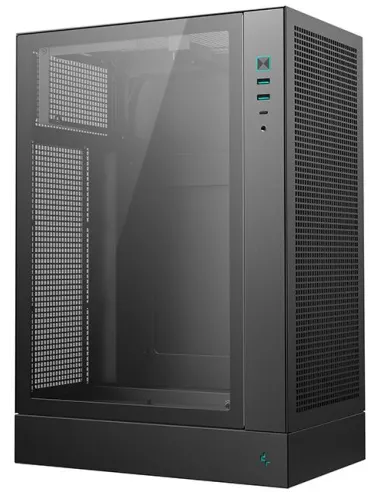 DeepCool CH170 PLUS negra caja PC vertical mATX USB-C