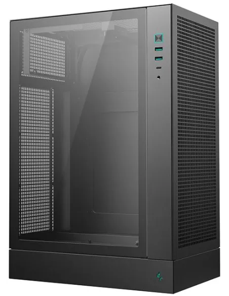 DeepCool CH170 PLUS negra caja PC vertical mATX USB-C