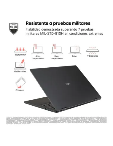 Portátil LG Gram Pro 16Z90TS-G.AU99BN de 16" WQXGA y Wi-Fi 7