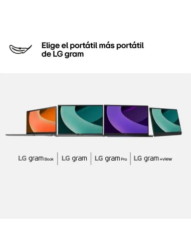 Portátil LG Gram Pro 16Z90TS-G.AU99BN de 16" WQXGA y Wi-Fi 7