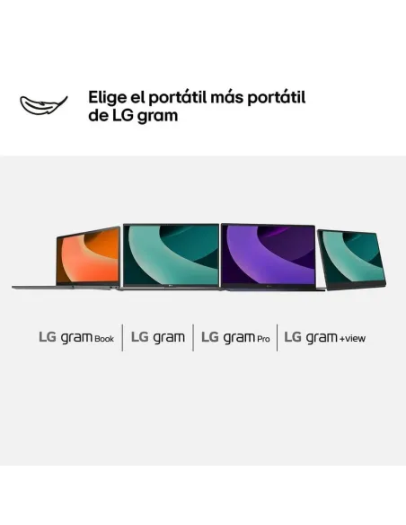 Portátil LG Gram Pro 16Z90TS-G.AU99BN de 16" WQXGA y Wi-Fi 7