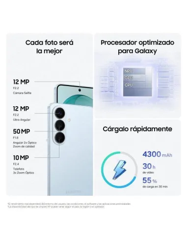 Smartphone Samsung Galaxy S26 5G 12GB 256GB Negro de 120 Hz
