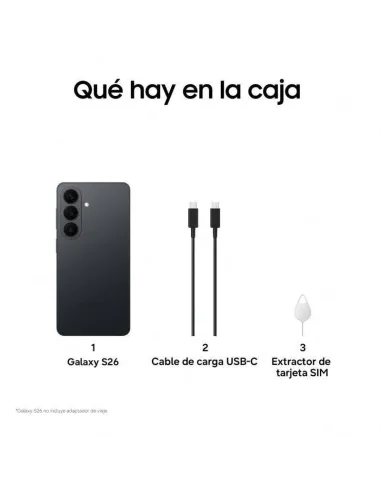 Smartphone Samsung Galaxy S26 5G 12GB 256GB Negro de 120 Hz