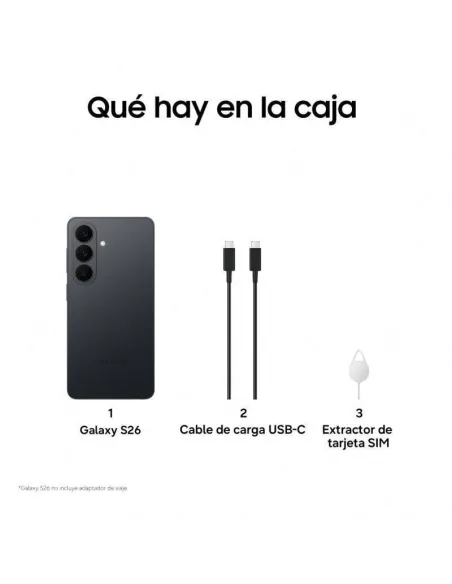 Smartphone Samsung Galaxy S26 5G 12GB 256GB Negro de 120 Hz