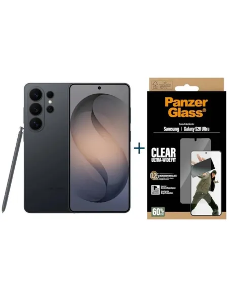 Samsung Galaxy S26 Ultra 12GB/256GB Negro con Protector Panzer Glass