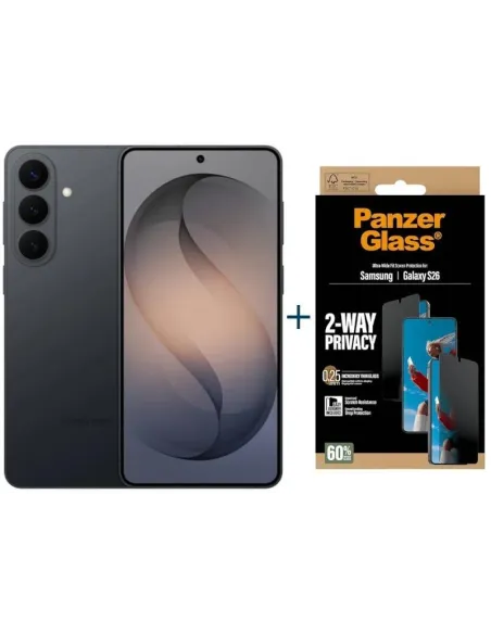 Samsung Galaxy S26 5G 12GB/256GB Negro y Protector Panzer Glass 2-way Privacy