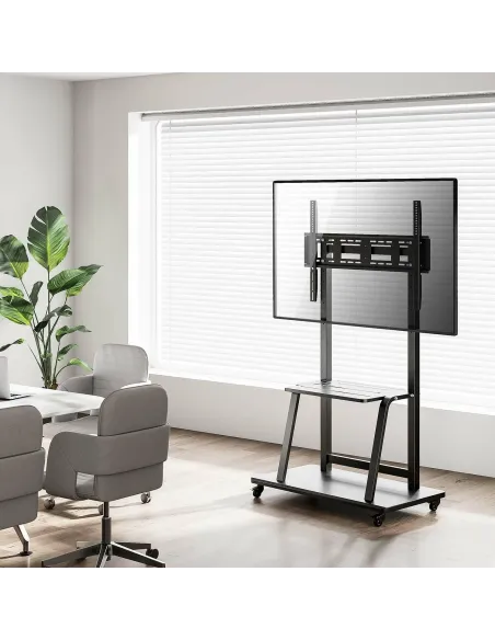 AISENS FT100E-231 soporte TV suelo ruedas 150kg VESA