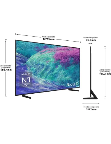 Televisión Samsung TQ75QN1EFAUXXC TV Neo QLED 75" 4K 144Hz