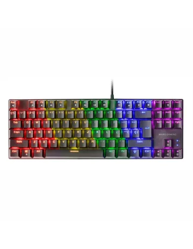 Mars Gaming MK80 Teclado Mecánico Negro FRGB Switch Marrón Layout Español