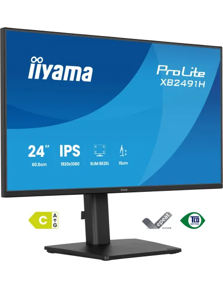 iiyama ProLite XB2491H-B1 monitor 24" 100Hz IPS blanco