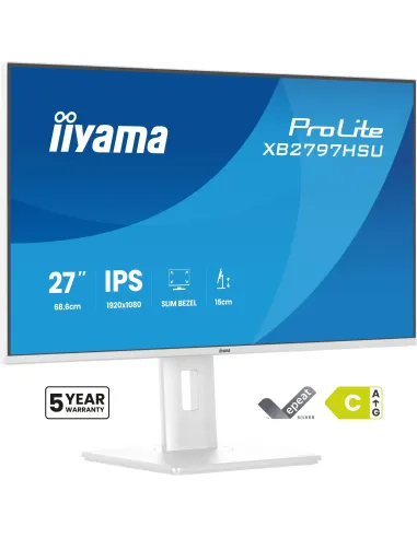 iiyama ProLite XB2797HSU-W1 monitor 27" blanco IPS
