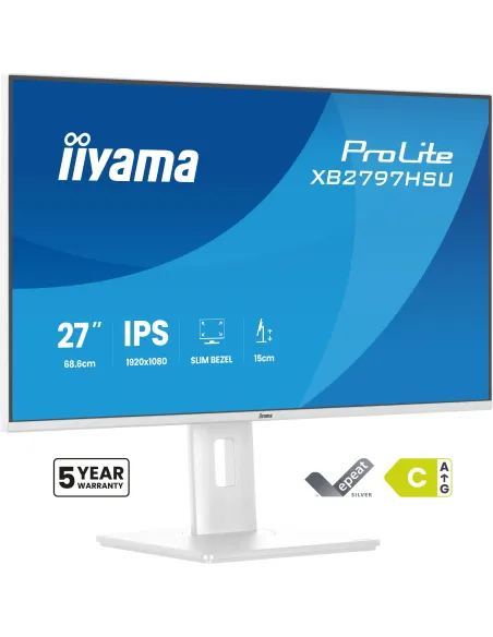 iiyama ProLite XB2797HSU-W1 monitor 27" blanco IPS
