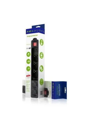 Gembird SPG5-C-10: regleta 5 tomas 3 m protegida PC