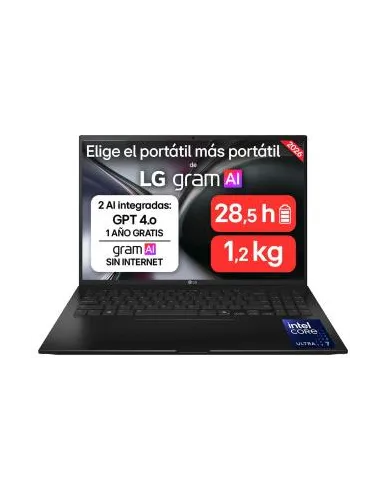 Portátil LG Gram 16ZD90TL-G.AX85BN de 16” WQXGA y Wi-Fi 7