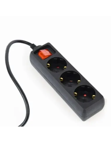 Gembird EG-PSU3-01 Regleta con 3 Tomas con Interruptor y Fusible