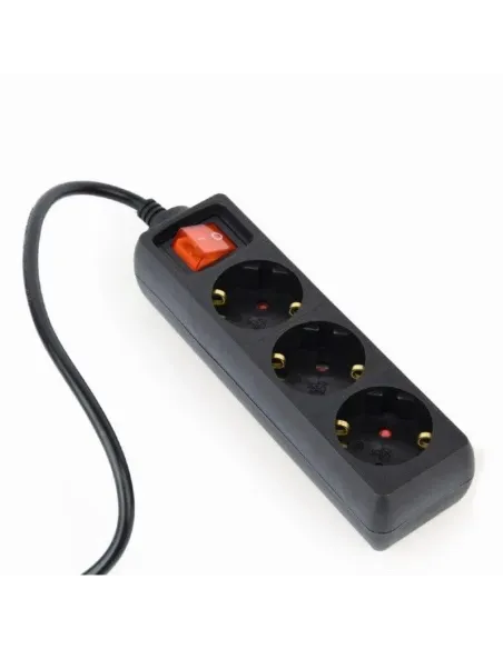 Gembird EG-PSU3-01 Regleta con 3 Tomas con Interruptor y Fusible