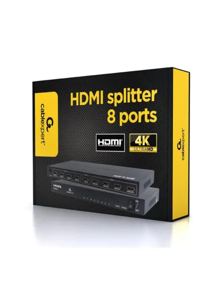 Gembird DSP-8PH4-03: splitter HDMI 1x8 para 8 pantallas
