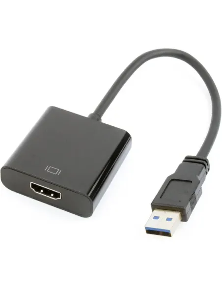 Gembird A-USB3-HDMI-02 Adaptador HDMI a USB 3.0 Hembra/Macho Negro