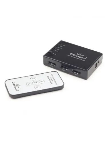 Gembird DSW-HDMI-53 Conmutador de Vídeo 6 Puertos HDMI 4K con Mando a Distancia